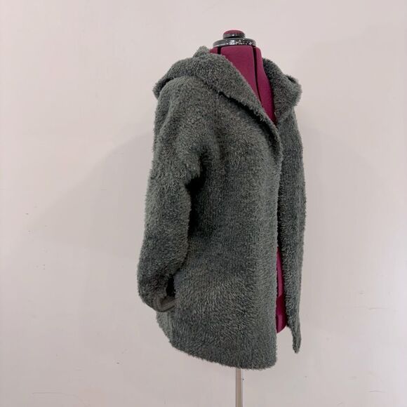PINK MARTINI Plush Open Front Hooded Cardigan XS Heavy Weight - Picture 2 of 8